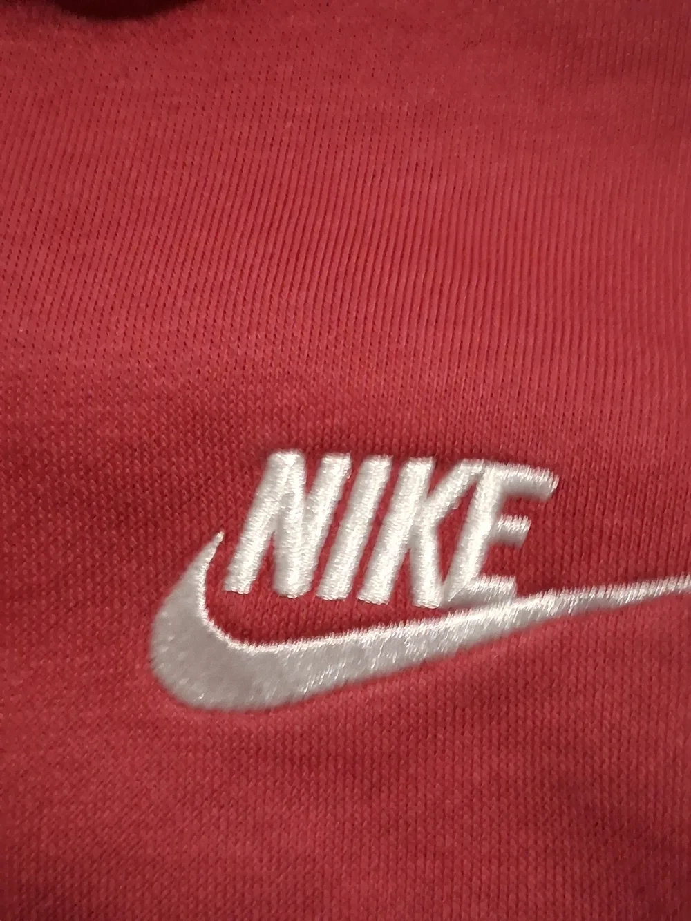 Nike Kids Coral Quarter-Zip Sweatshirt with White Logo